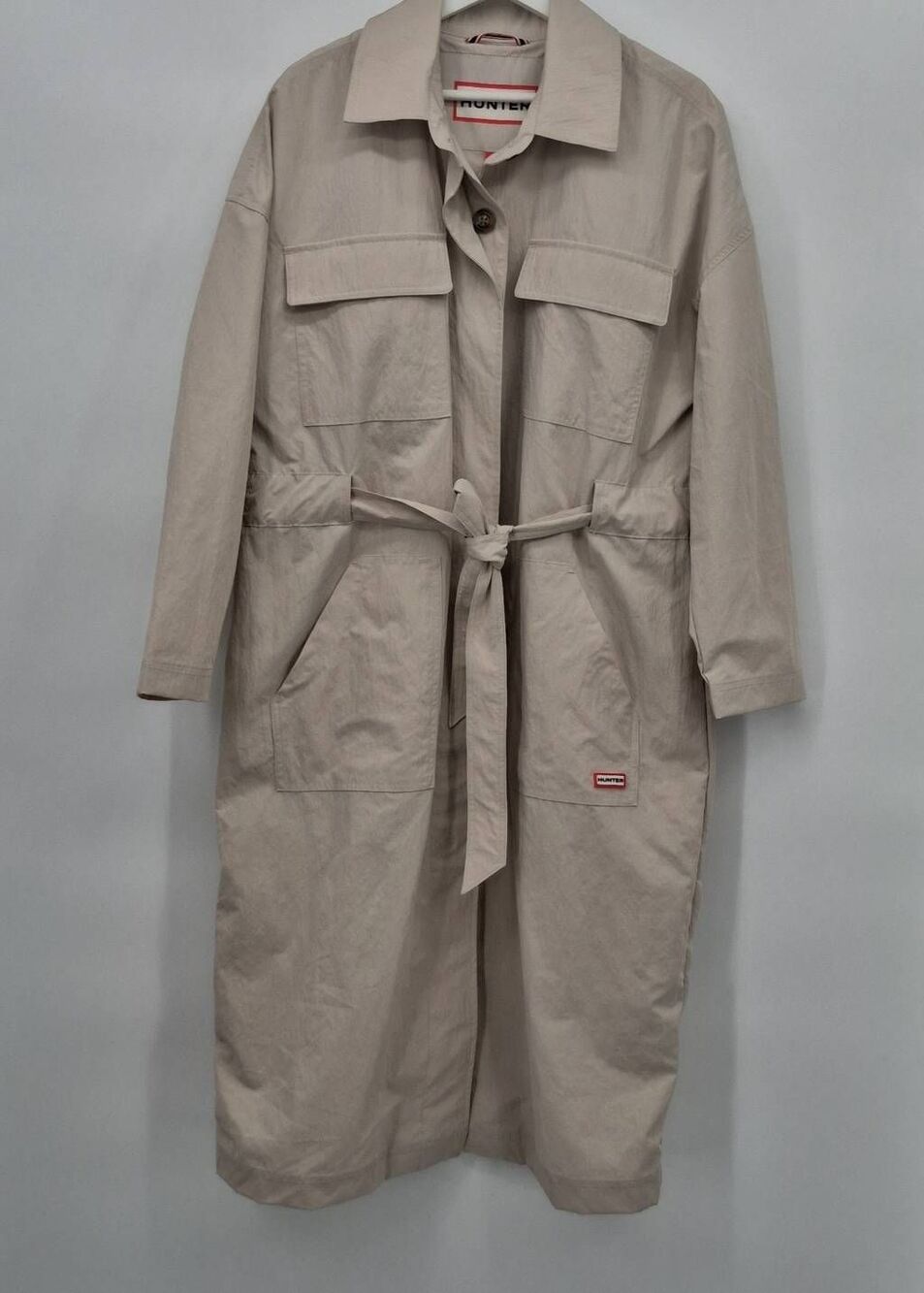 Hunter Patti Belted Utility Trench Coat Women's Size L - Picture 3 of 9